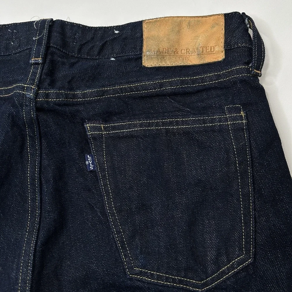 Levi's Made & Crafted Tack Slim Jeans Men's 30 Selvedge Denim Dark Mid Rise